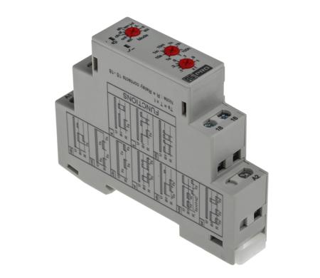 896-6813 RS PRO DIN Rail Mount Timer Relay, 12 → 240V ac/dc, 1-Contact, 0.1 s → 100h, CO