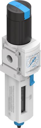 MS4-LFR-1-8-D7-CRV-AS Festo MS4-LFR 5μm G 1/8 Filter Regulator, G 1/8, 10 (UL) bar, 12 bar, 1/8 in, 1/8 in