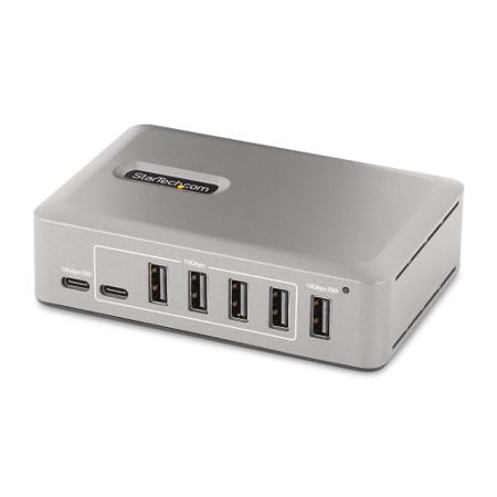 10G8A2CS-USB-C-HUB StarTech.com 10 Port USB 3.1 USB A, USB C  Hub, AC Adapter Powered, 11.5 x 8 x 3cm