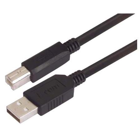 CAUBLKAB-05M L-Com USB 2.0, Male USB A to Male USB B, 500mm