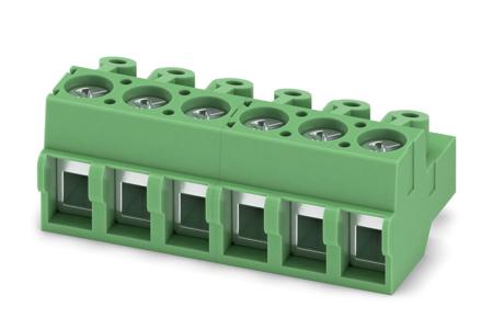1935051 Phoenix Contact, 5mm Pitch, PT 1.5/ 6-PVH-5.0-A, 6 Way, Pluggable Terminal Block, Plug, Screw Termination,