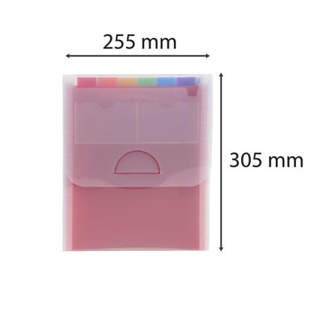 55798E Vertical Expanding File 6P Crystal