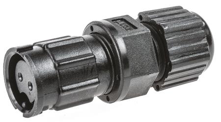 BD-02BMFA-LL7001 Amphenol Connector, 2 contacts Panel Mount Socket, Solder IP67