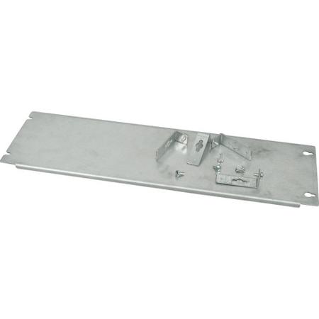 110336 XME1606M-1 Eaton 1103 Series Galvanised Steel Mounting Plate, 530mm H, 420mm W, 400mm L for Use with Enclosure