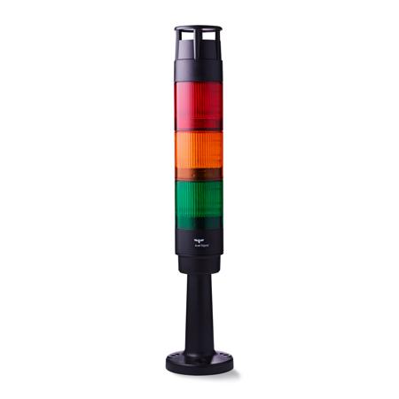 CT5-Q10 AUER Signal CT5 Series Amber, Green, Red Signal Tower, 3 Lights, 24 V, Tube Mounted