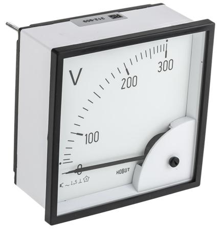 D96MIS300V/2-001 HOBUT Analogue Voltmeter AC, 92 x 92 mm