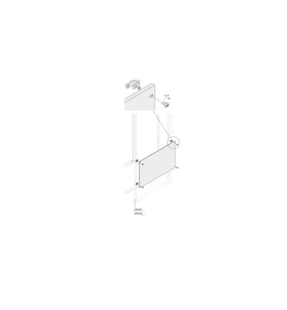 1STQ002020B0000 ABB PPFB Series RAL 7035 Light Grey Pickled Steel Sheet Operating Panel, 750mm H, 440mm W, 20mm L, for Use with PPFB4580