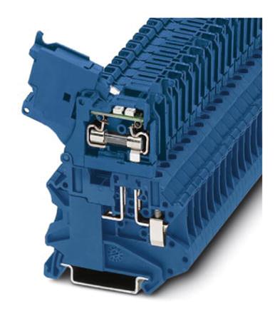 3046537 Phoenix Contact  UT Series Blue, 1-Level, Screw Termination, Fused
