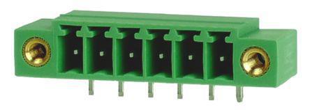 874-5338 RS Pro 155 Series 3.5mm Pitch Right Angle PCB Terminal Block, PCB Header, PCB, 6 Way