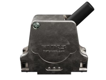 FMK3---1727040099 FCT from Molex FMK Die Cast Zinc Angled D-sub Connector Backshell, 25 Way, Strain Relief