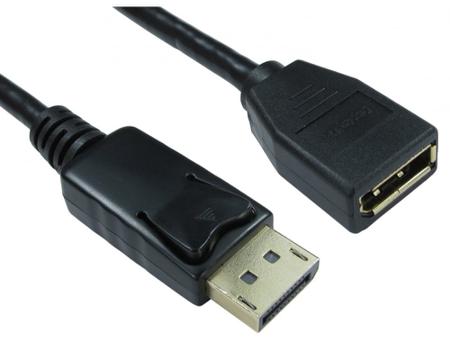 286-3301 RS PRO Male DisplayPort to Female DisplayPort, PVC  Cable, 2m
