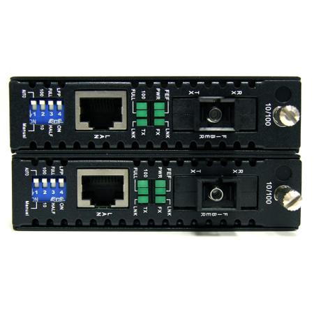 ET90110WDM2 StarTech.com RJ45 Ethernet Media Converter, Single Mode, 200Mbit/s, Full Duplex 20km