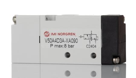 907-6400 RS PRO V50 G 1/8 Pilot/Spring Inline, Manifold Pneumatic Pilot Operated Valves, 480L/min