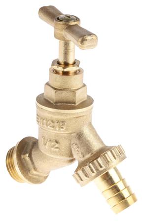 784-5728 RS PRO Brass Twist Handle Bib Tap, 1/2in