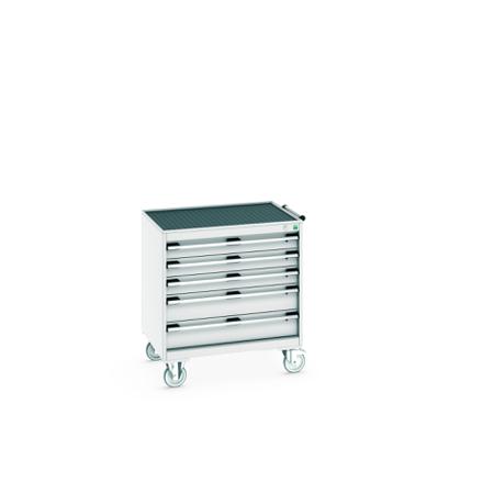 40402057-16V Bott, 5 Drawer Sheet Steel Floor Standing Storage Cabinet, 800 X 650 X 885mm
