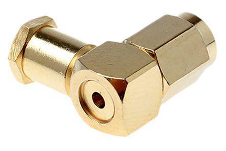 546-3434 RS Pro Right Angle 50Ω Cable Mount SMC Connector, Clamp Termination, RG174 A/U