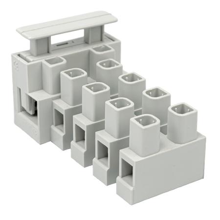 271-8283 RS PRO Fused Terminal Block, 5-Way, 20A, 25mm Wire, Screw Down Termination