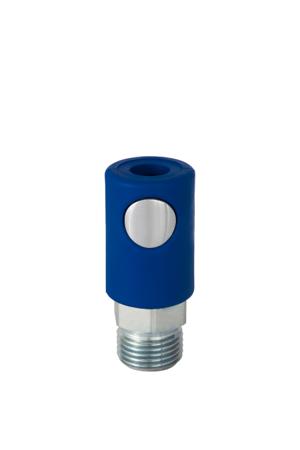 325-561 RS PRO Plastic, Steel Male Pneumatic Quick Connect Coupling, NPT 1/8 Male Threaded