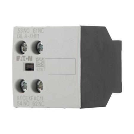 276421-DILA-XHI11 Eaton Auxiliary Contact - 1NC + 1NO, 2 Contact, Front Mount, 4 A ac, 10 A dc