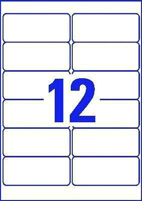L4776-20 Avery White Laser Printer Label
