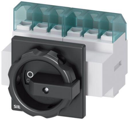 3LD2203-3VK51 Siemens 6P Pole Panel Mount Non-Fused Switch Disconnector - 32A Maximum Current, 11.5kW Power Rating, IP65