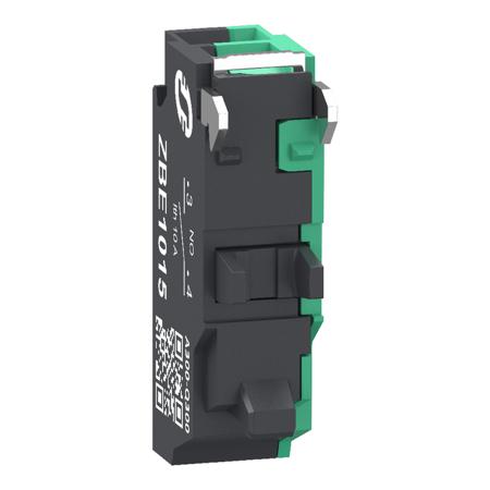 ZBE1015TQ Schneider Electric Harmony Series Contact Block for Use with Push Button, 300V, 1 NO