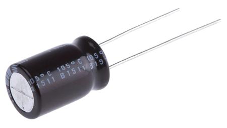 UPW1E471MPD Nichicon 470μF Aluminium Electrolytic Capacitor 25V dc, Radial, Through Hole -