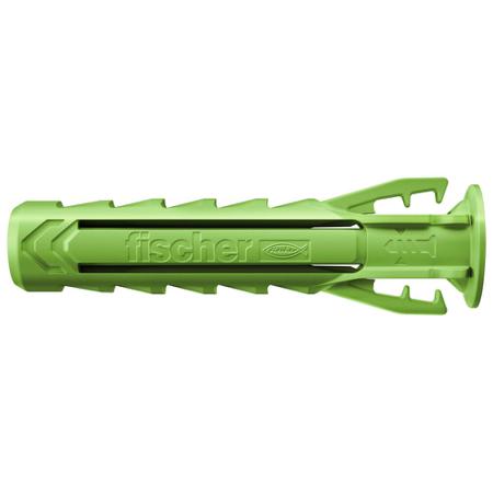 567809 Fischer Fixings Green Wall Plug, 40mm Length, 8mm Fixing Hole Diameter
