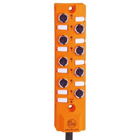 EBC064 ifm electronic EBC Series Sensor Box, M8, 5m cable, 8 port