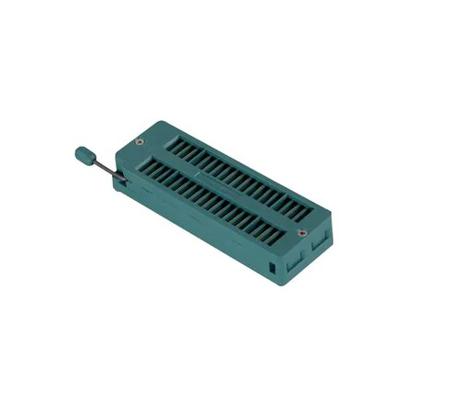 228-1371-00-0602J 3M 2.54mm Pitch Vertical 28 Way, Through Hole Closed Frame ZIF IC Dip Socket, 1A