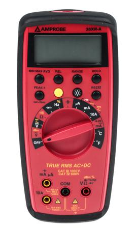 38XR-A Amprobe 38XRA Handheld Digital Multimeter, True RMS, 10A ac Max, 10A dc Max, 750V ac Max
