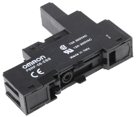 P2RF-05-ESS Omron G2R 250V ac DIN Rail Relay Socket, for use with G2R Relay