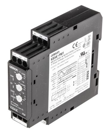 K8AKPM1200240VAC Omron Phase Monitoring Relay, 3 Phase, SPDT, DIN Rail