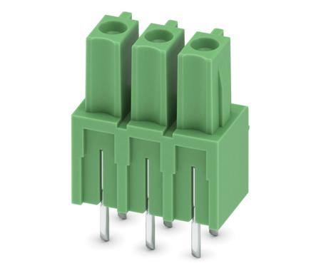 1875438 Phoenix Contact, 3.81mm Pitch, COMBICON MC, 3 Way, , Pluggable Terminal Block, Inverted Header, Through Hole, Solder