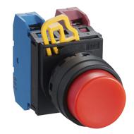 YW1B-A2E10Y Idec YW Illuminated Yellow Push Button Complete Unit NO Maintained