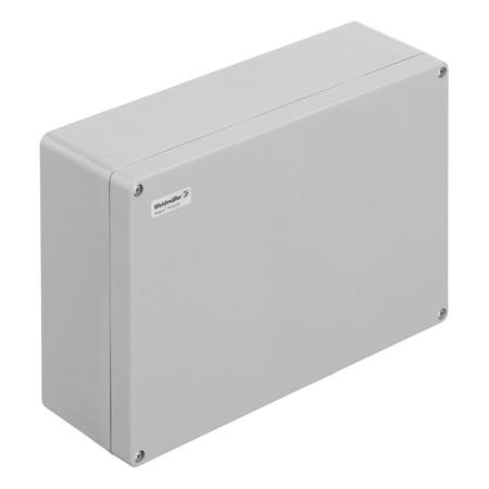 1305940000 Weidmüller Klippon POK Series Grey Glass Fibre Reinforced Polyester Enclosure, IP66, Grey Lid, 400 x 250 x 120mm