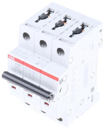 2CDS273001R0104--S203M-C10 ABB System M Pro 10A MCB Mini Circuit Breaker3P Curve C, Breaking Capacity 10 kA