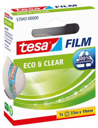 57043-00000-01 Tesa 57043 Transparent Tesafilm Eco Office Tape 19mm x 33m