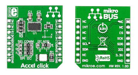MIKROE-1194 MikroElektronika Accel Click Accelerometer Sensor MikroBus Click Board for ADXL345
