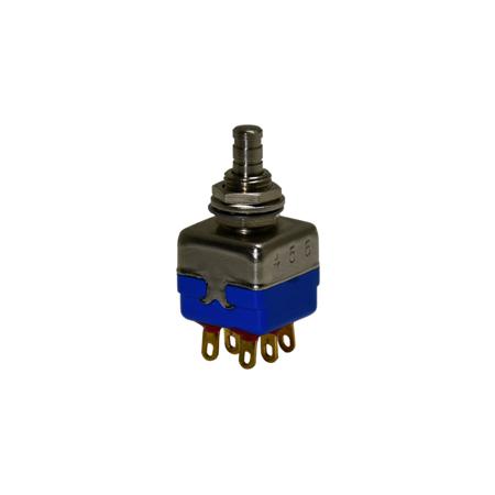 13445A APEM 1300 Series Series Push Button Switch, DP, Bushing, 11.9mm Cutout, On/Mom, 30V dc