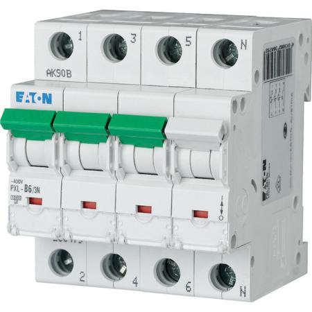 236479-PXL-B6-3N Eaton xPole - PXL PXL MCB, 3P, 6A Curve B, 400V AC, 10 kA Breaking Capacity