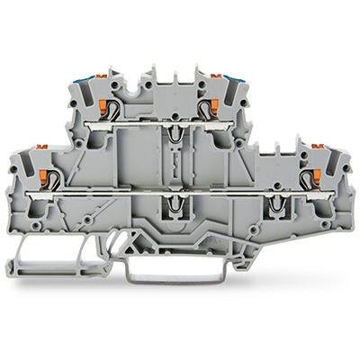 2202-2703 WAGO TOPJOB S Series Double Level Terminal Block, 2.5mm², 2-Level, Push In Termination, ATEX, CSA, IECEx