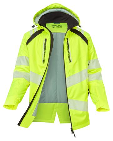 LFE918-6XL PULSAR LFE918 Yellow Men Hi Vis Parka, 6XL