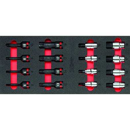U05191017 Usag 16 Piece Automotive Tool Kit Tool Kit with Tray