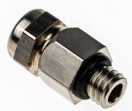 52001860 Lapp , M6 x 1 Metallic Nickel Plated Brass, IP68 Cable Gland