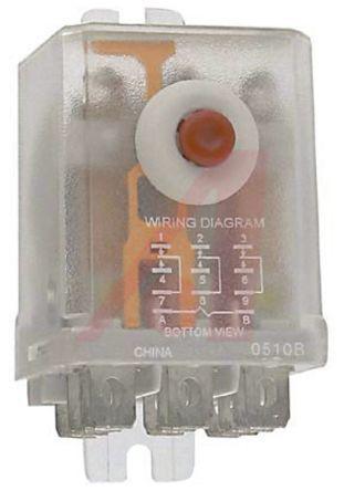 389FXCXC1M-24D Schneider Electric 3PDT Flange Mount Non-Latching Relay, 24V dc Coil, 13 A