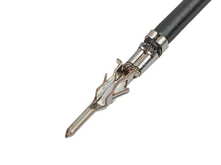 214763-1213 Molex Male Micro-Fit 3.0 to Unterminated Crimped Wire, 225mm, 20AWG, Black