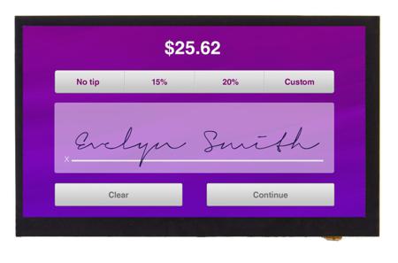 DT070BTFT-PTS1 Displaytech  TFT LCD Colour Display / Touch Screen, 7in, 1024 x 600pixels