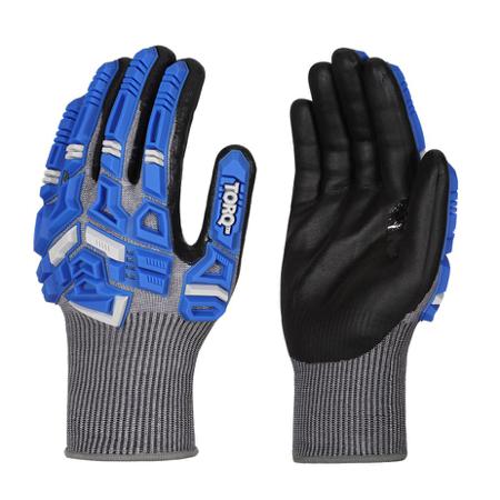 SKG00091FN Skytec Torq Solano Black, Grey 15 Gauge HPPE, Nylon, Steel Fibre Cut Resistant, Impact Protection Work Gloves, Size 12,