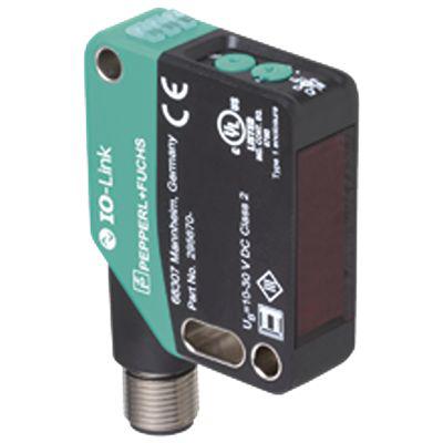 OBG8000-R200-2EP-IO-V15 Pepperl + Fuchs Retroreflective Photoelectric Sensor, F Shaped Sensor, 0 → 5.6 m Detection Range IO-LINK